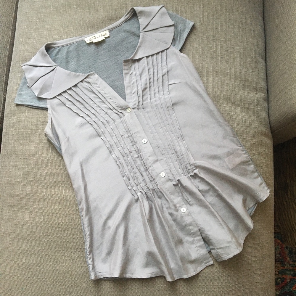 Anthropologie Lili’s Closet Top, Gray, XS
